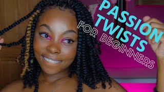 5 tips for the perfect passion twist. Passion twists on my twa big chop hair.