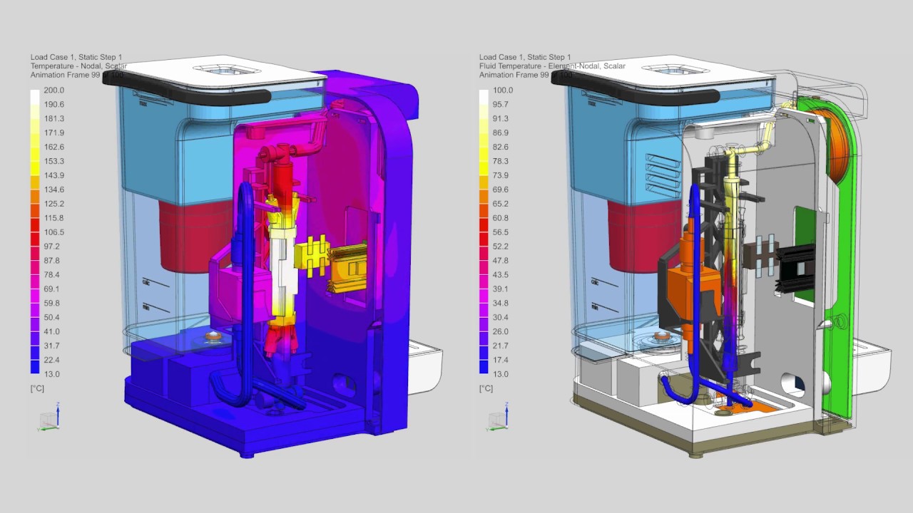 Thermische Analyse eines Heißwasserspenders