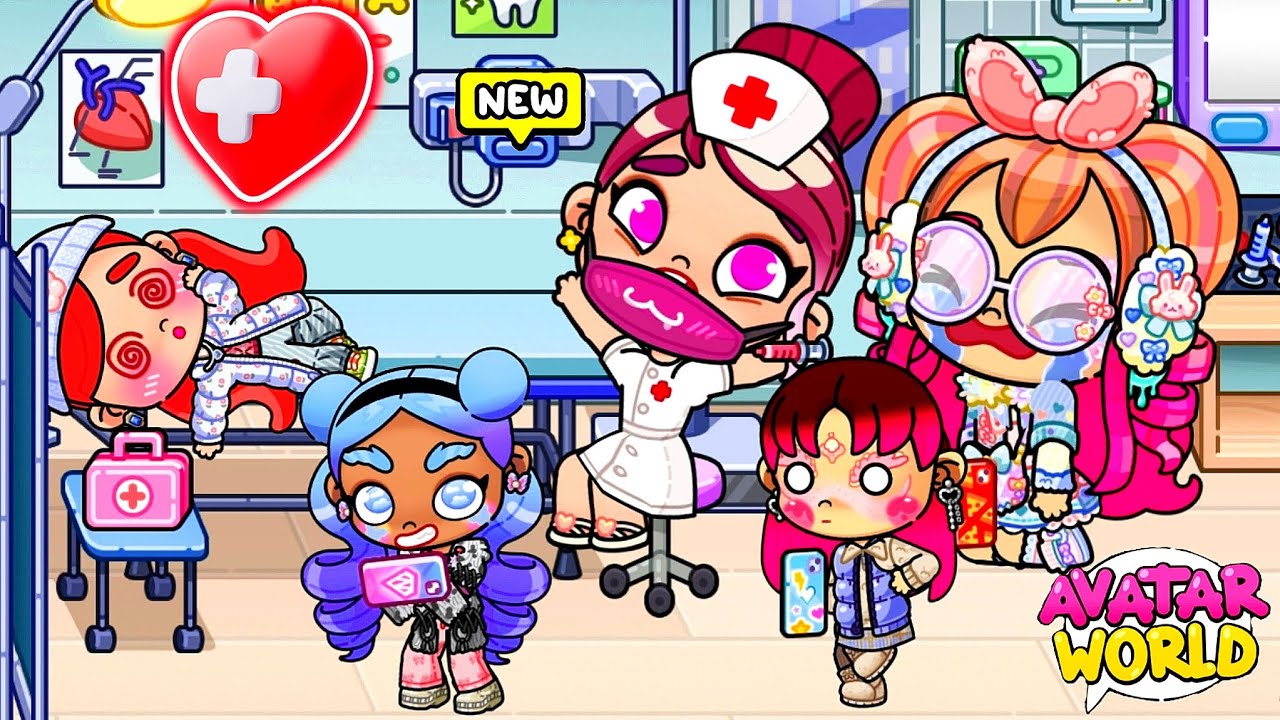 В БОЛЬНИЦУ С ПРОСТУДОЙ НА УКОЛ 😪 Аватар Ворлд ВЕСЁЛЫЙ МУЛЬТИК ♥️