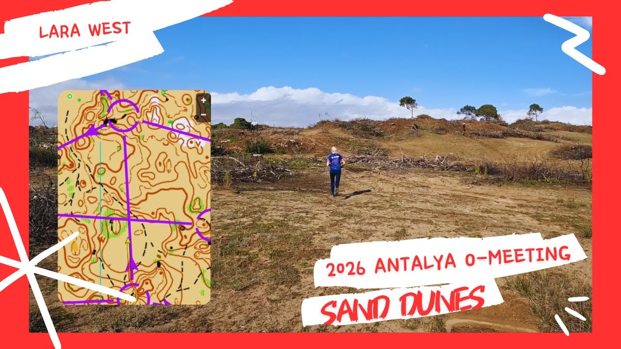 2026 Antalya O-Meeting Day 2 || Sand dunes || Lara West, Türkiye🇹🇷 || Headcam Orienteering