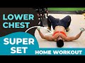 LOWER CHEST SUPERSET WORKOUT AT HOME | NO GYM | NO MACHINE | GHAR PE WITH PROFESSIONAL COACH BADSHA