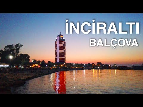 [4K] Izmir İNCİRALTI Walking Tour - Full Sunset - Balçova District | Turkey Travel 2021