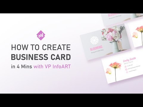 Create Business Card in 4 Minutes | Business Card Design | Business Card Template | VP InfoART