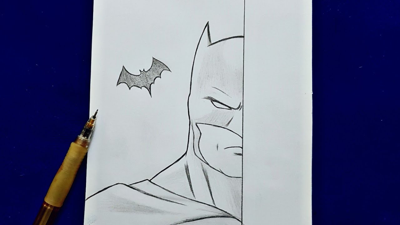 Batman-head sketch by LivioRamondelli on DeviantArt