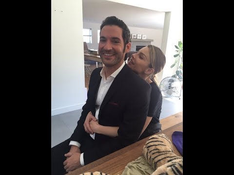 lauren-german-and-tom-ellis-behind-camera-|-lucifer-&-chloe