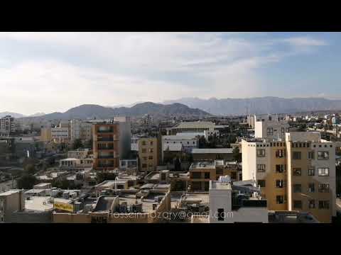 نمایی از شهر سمنان زمستان 1400