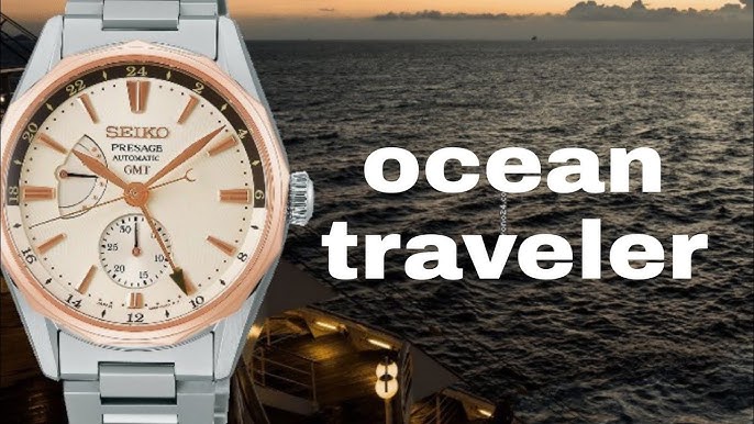 Video 4K ] Seiko Presage Ocean Traveler Mechanical Titanium GMT SARF012 |  Quang Lâm - YouTube