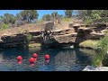 Blue Hole plunges, Santa Rosa, NM