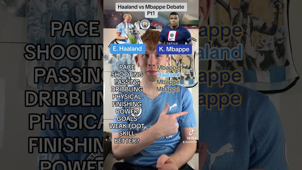Erling Haaland Vs Kylian Mbappe Debate Shorts