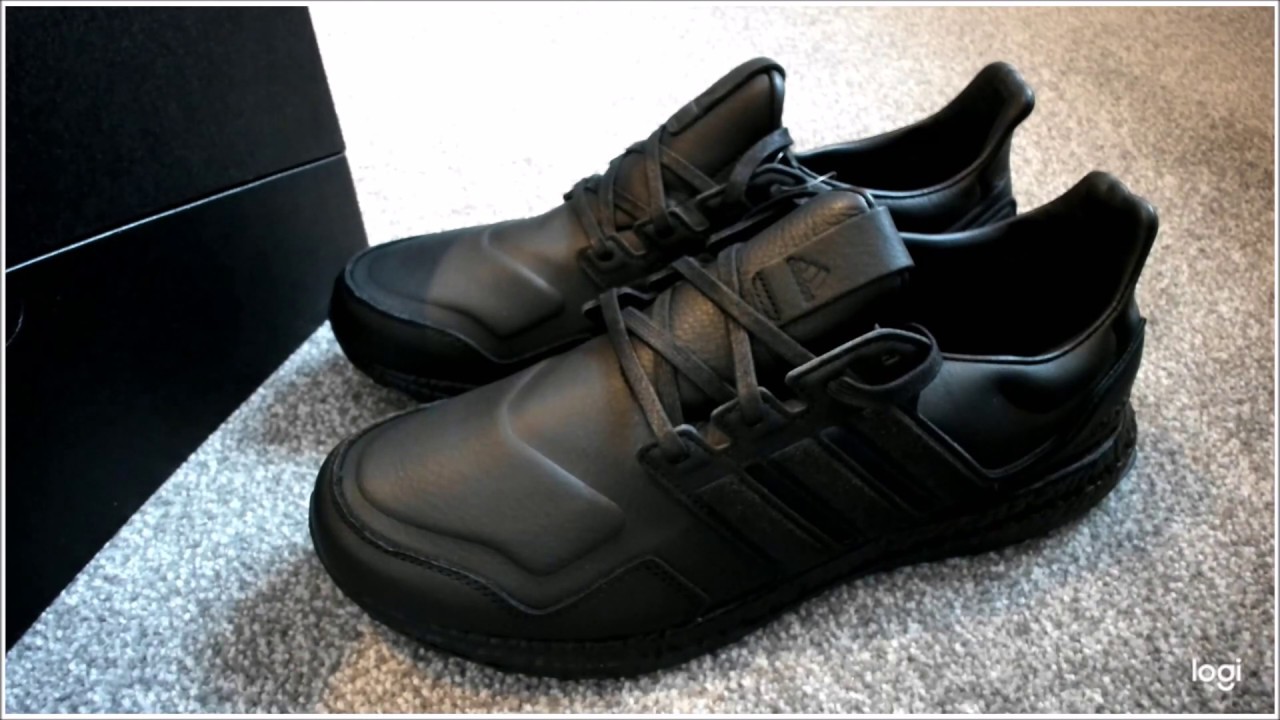 ultra boost black leather