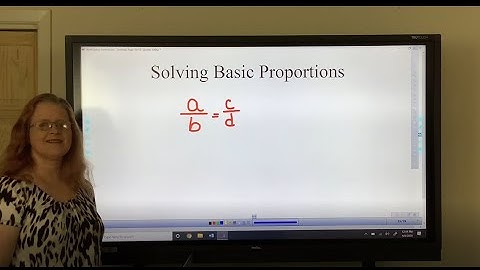 Solving Basic Proportions