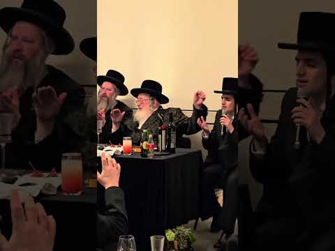 משתה היין אצל אדמו״ר מספינקא שליט״א בלונדון