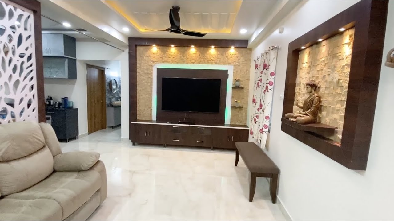 Prithvis Home Tour 2bhk House Interior Design Hyderabad Youtube