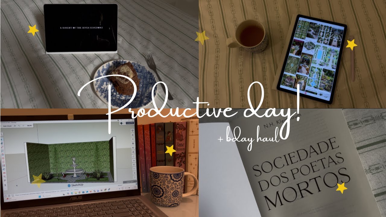 Dia Produtivo + haul de aniversário 🎁 