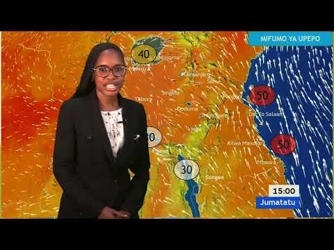 UTABIRI WA HALI YA HEWA KWA SAA 24 ZIJAZO KUANZIA SAA 3 00 USIKU WA LEO 03 08 2025