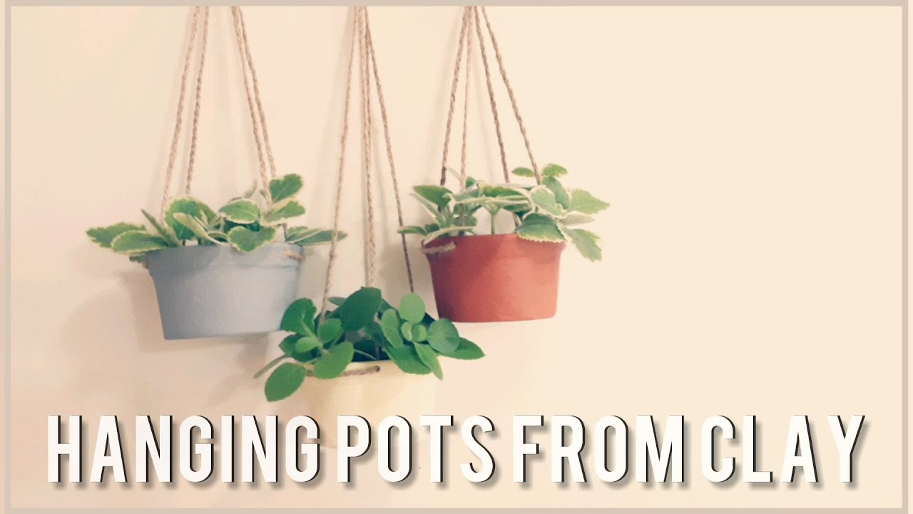 HANGING POT IDEAS How to DIY Plant Holder using Plastic Container and
