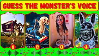 Guess Monster Voice New World MegaHorn, Spider Thomas, Momo, Zoonomaly Coffin Dance