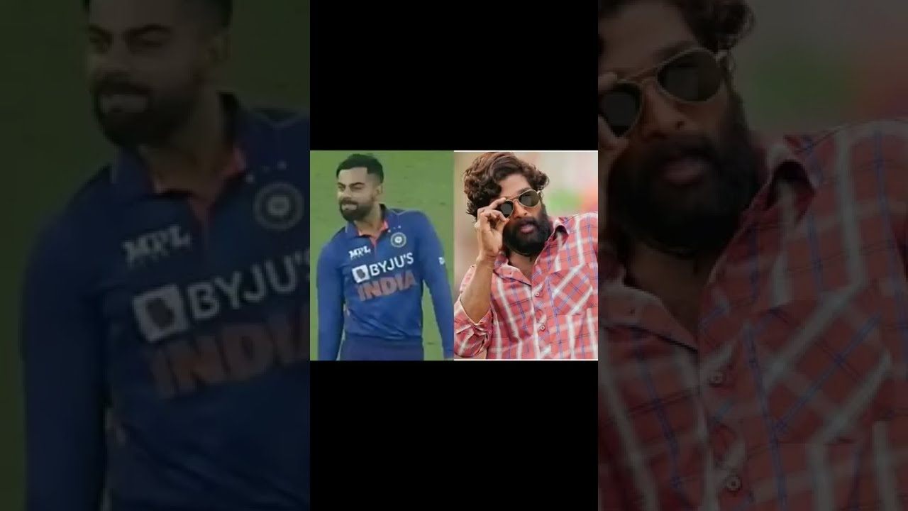 Virat and Allu Arjun///PUSPA STYLE 