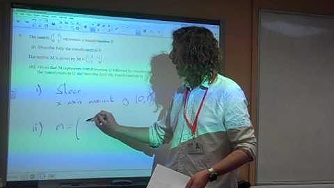FP1 Matrix Transformations OCR Summer 2016 q7