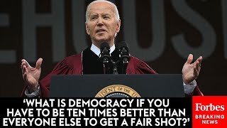 BREAKING NEWS: Biden Discusses Democracy, Modern Racism In Morehouse College Commencement Address
