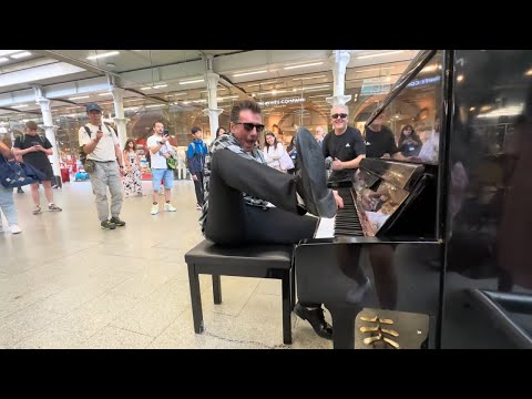 Elvis Plays Music With His Foot At The Public Piano thumbnail