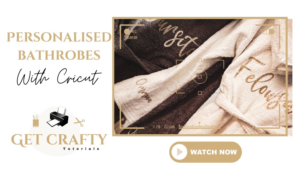 DIY Personalized bathrobe with HTV & Cricut 3 easy steps YouTube