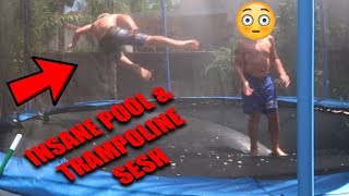 INSANE KIDS POOL & TRAMPOLINE SESH