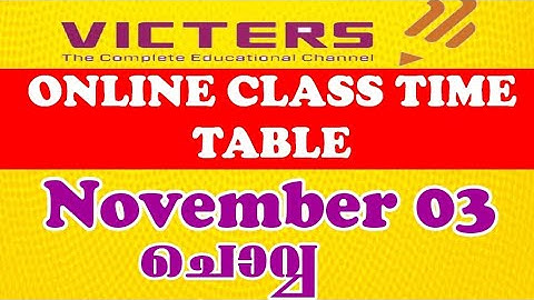 Kite victers online class timetable November 03 Tuesday