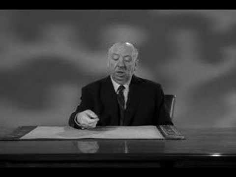 A segment of the opening for the episode "A Bullet for Baldwin" of Alfred Hitchcock Presents.