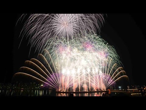 [4K][音楽なし]2017年 つくみ港まつり花火大会フィナーレ