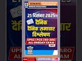 21 DEC 2025 CURRENT AFFAIR-2 | UPSC PCS RO-ARO Daily News Analysis (Hindi)