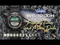 Casio WS1200H Fishing Gear Watch with Fishing Timer and ...