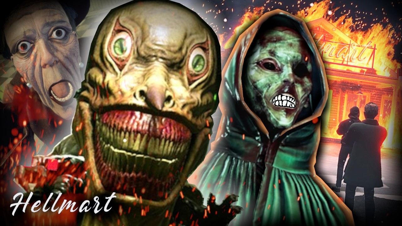 Working in the Supermarket from Hell || HELLMART (Full Game)