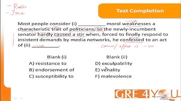 GRE4YOU .com: GRE Verbal Reasoning - Tips on Text Completion (using root words)