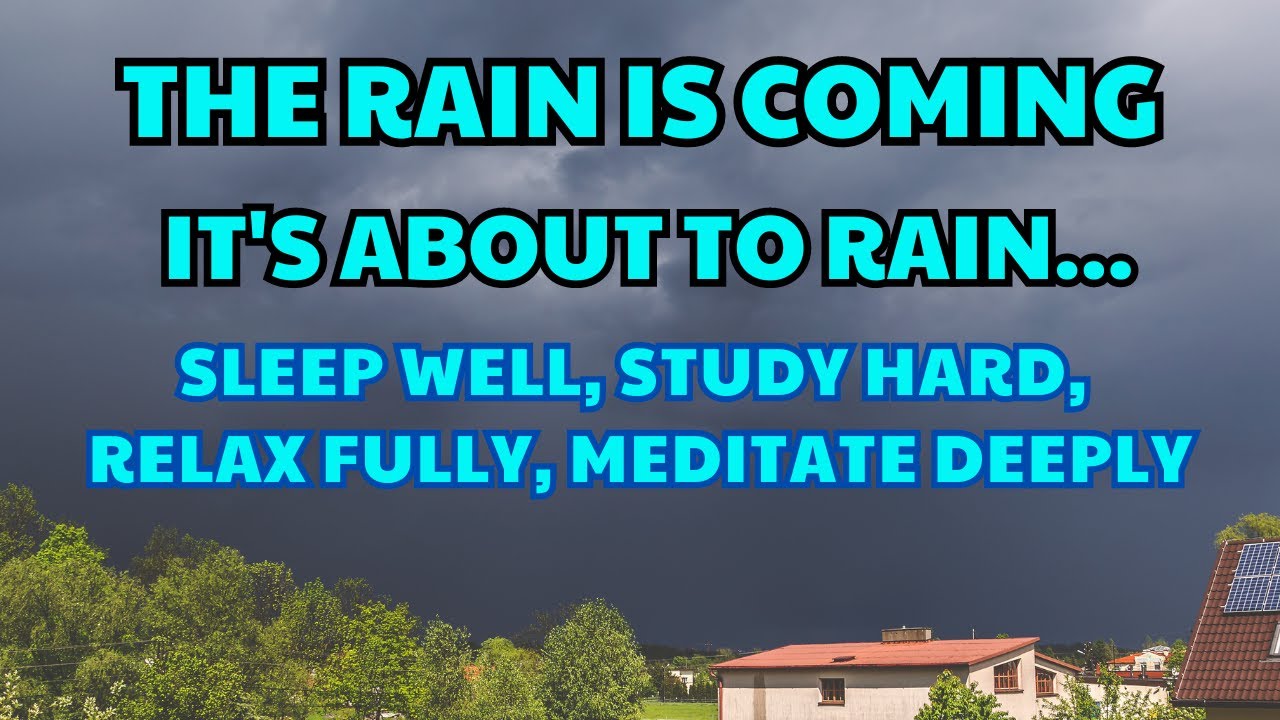 The Rain is Coming, It's About To Rain, Heavy Rain With Lightning ...