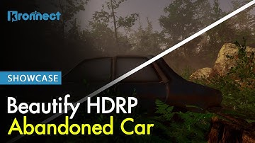 Beautify HDRP for Unity - Abandoned Car Showcase Scene Overview