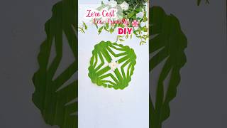 Easy Leaf DIY for Festival Decoration 🪔Banana leaf Decor #shorts  #music