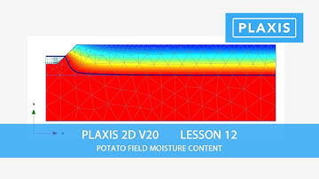 Plaxis 2D V20: Lesson 12 Potato Field Moisture Content