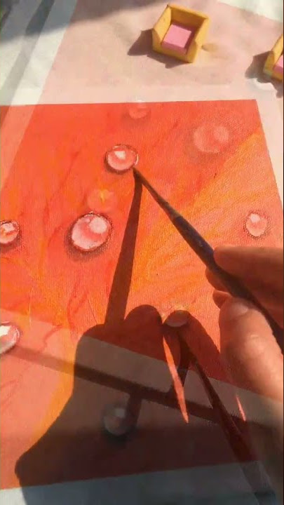 Water drops 💧.. Acrylic painting / #shorts #1
