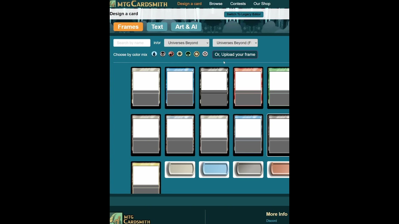 CardSmith: Dual Color Frames