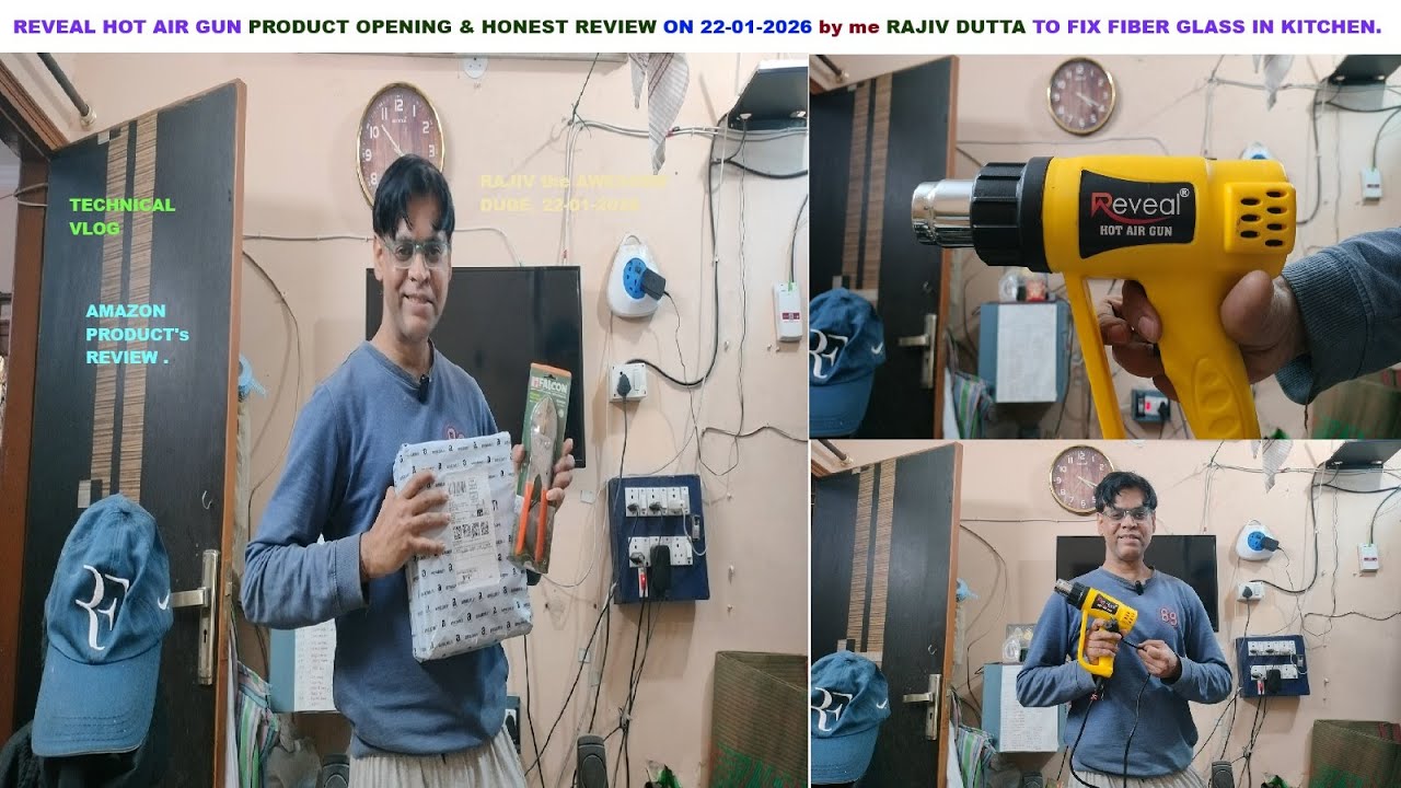 REVEAL HOT AIR GUN, Honest Amazon India Shopping Product Opening & Review on 22-01-2026, by RAJIV.