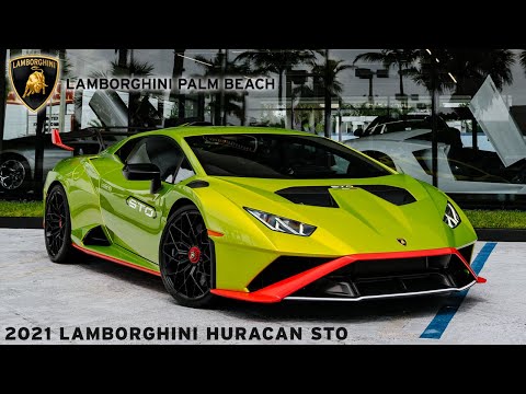 2021 Lamborghini Huracan STO Verde Citrea LPB