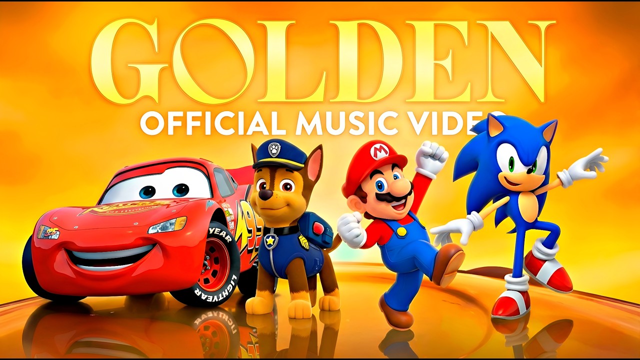 MCQUEEN 🆚 PAW PATROL 🆚 SONIC 🆚 MARIO x GOLDEN 🎶 Who Is Best! COLOR BATTLE #164