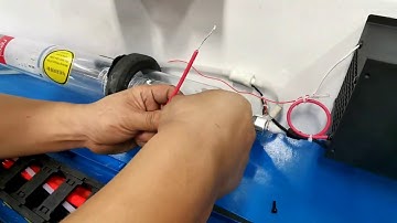 Installation laser tube of Stone CNC Machine with Laser Head