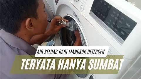 MESIN CUCI LG AIR BOCOR DI SALURAN DETERGEN ! INI SOLUSINYA