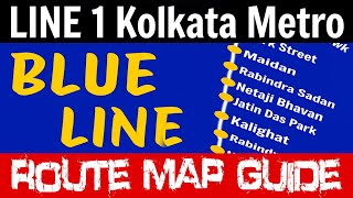Kolkata Metro Line 1 Route Map | Blue Line Metro Route of Kolkata Metro screenshot 2