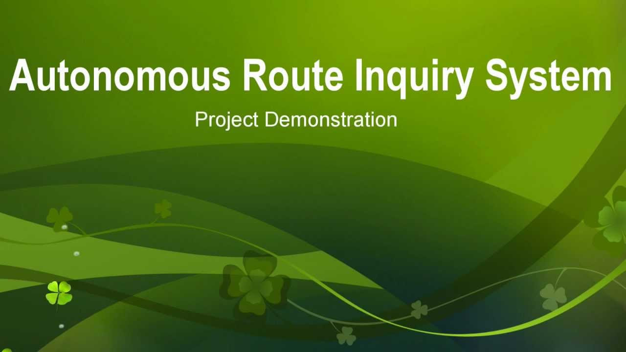 Autonomous Route Inquiry System   ARIS Demo