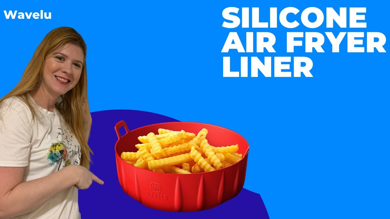 WaveLu Air Fryer Silicone Pot - [UPGRADED] Food Safe Air fryers