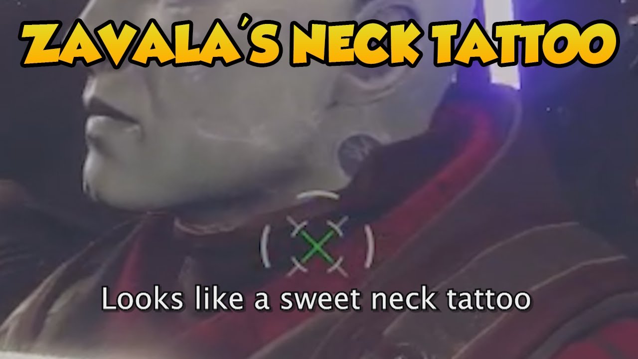 ZAVALA'S NECK TATTOO