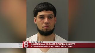 Hamden man accused of stealing ex-girlfriend's stereo equipment